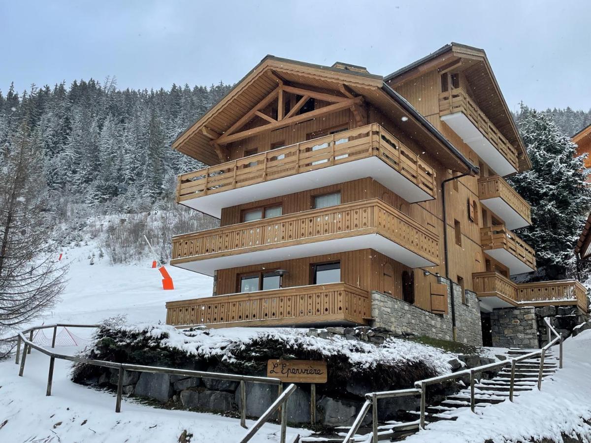 Meribel Centre La Chaudanne, Real Ski In And Out, 3 Bedrooms 2 Bathrooms Newly Renovated, Chalet L'Eperviere 外观 照片