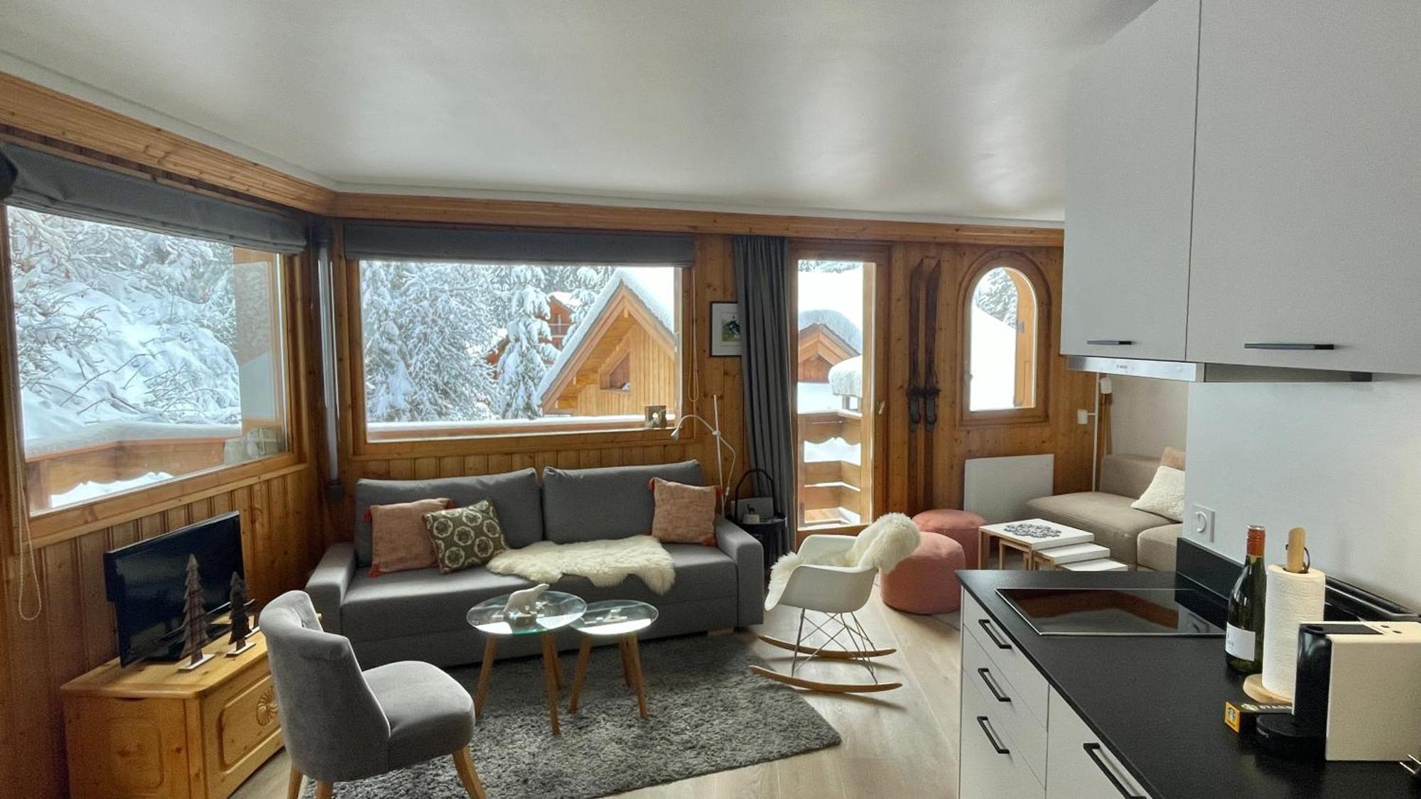 Meribel Centre La Chaudanne, Real Ski In And Out, 3 Bedrooms 2 Bathrooms Newly Renovated, Chalet L'Eperviere 外观 照片